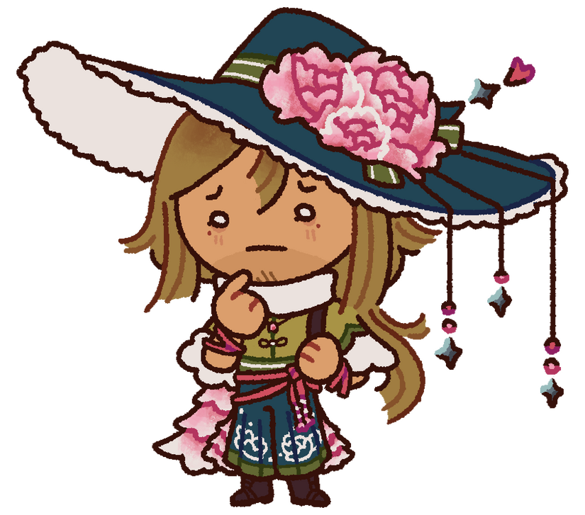 Chibi headshot of my sona Basil